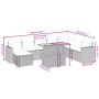 Garden sofa set 9 pieces with beige synthetic rattan cushions by , Garden sets - Ref: Foro24-3275628, Price: 571,98 €, Discou...