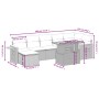Gartensofagarnitur mit beigen Kissen, 8-teilig, aus PE-Rattan. von , Gartensets - Ref: Foro24-3273628, Preis: 526,22 €, Rabat...