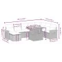 Garden sofa set with beige cushions, 8 pieces, PE rattan. by , Garden sets - Ref: Foro24-3273635, Price: 536,74 €, Discount: %