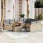 Garden sofa set with beige cushions, 10 pieces, made of synthetic rattan. by , Garden sets - Ref: Foro24-3273677, Price: 663,...