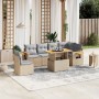 Set sofás de jardín 7 piezas y cojines ratán sintético beige de , Conjuntos de jardín - Ref: Foro24-3273544, Precio: 468,27 €...