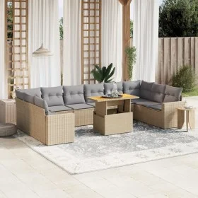 11-piece garden sofa set with beige synthetic rattan cushions by , Garden sets - Ref: Foro24-3271486, Price: 723,18 €, Discou...