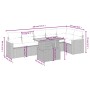 Set of 7-piece garden sofas and beige synthetic rattan cushions by , Garden sets - Ref: Foro24-3273088, Price: 473,39 €, Disc...