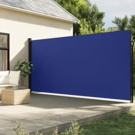 Retractable blue side awning 220x500 cm by , Umbrellas - Ref: Foro24-4004476, Price: 141,33 €, Discount: %