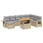 Garden sofa set 9 pieces with beige synthetic rattan cushions by , Garden sets - Ref: Foro24-3271892, Price: 591,30 €, Discou...