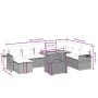 Garden sofa set 9 pieces with beige synthetic rattan cushions by , Garden sets - Ref: Foro24-3271892, Price: 591,30 €, Discou...