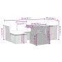 Set of 7-piece garden sofas and beige synthetic rattan cushions by , Garden sets - Ref: Foro24-3270939, Price: 511,33 €, Disc...