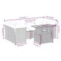Gartensofagarnitur 7-teilig mit Kissen aus synthetischem Rattan in Beige. von , Gartensets - Ref: Foro24-3270688, Preis: 469,...