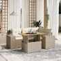 Garden sofa set with 5-piece synthetic rattan beige cushions by , Garden sets - Ref: Foro24-3272619, Price: 430,92 €, Discoun...