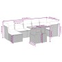 Gartensofagarnitur mit beigen Kissen, 8-teilig, aus PE-Rattan. von , Gartensets - Ref: Foro24-3275488, Preis: 519,68 €, Rabat...
