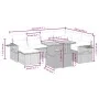 Garden sofa set with beige cushions, 8 pieces, PE rattan. by , Garden sets - Ref: Foro24-3271871, Price: 529,57 €, Discount: %