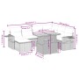 Gartensofagarnitur mit beigen Kissen, 8-teilig, aus PE-Rattan. von , Gartensets - Ref: Foro24-3271871, Preis: 511,16 €, Rabat...