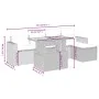 Gartensofa-Set mit 6-teiligen Kissen aus synthetischem Rattan in Beige. von , Gartensets - Ref: Foro24-3275586, Preis: 396,11...