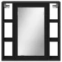 Bathroom cabinet with black engineered wood mirror 60x16x60 cm by , Dressing tables - Ref: Foro24-842426, Price: 75,21 €, Dis...