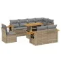 Garden sofa set 9 pieces with beige synthetic rattan cushions by , Garden sets - Ref: Foro24-3273614, Price: 657,21 €, Discou...