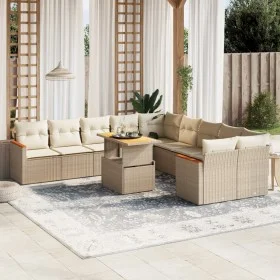 11-piece garden sofa set with beige synthetic rattan cushions by , Garden sets - Ref: Foro24-3273263, Price: 748,37 €, Discou...