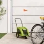 Remolque de bicicleta mascotas hierro tela Oxford verde de , Cochecitos para mascotas - Ref: Foro24-93976, Precio: 96,35 €, D...
