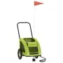 Remolque de bicicleta mascotas hierro tela Oxford verde de , Cochecitos para mascotas - Ref: Foro24-93976, Precio: 96,35 €, D...