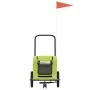 Remolque de bicicleta mascotas hierro tela Oxford verde de , Cochecitos para mascotas - Ref: Foro24-93976, Precio: 96,35 €, D...