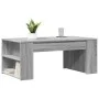 Engineered wood Sonoma gray coffee table 102x55x42 cm by , Coffee table - Ref: Foro24-831859, Price: 66,43 €, Discount: %