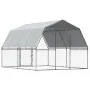 Bird cage with roof door 2 units galvanized steel silver by , Birdhouses - Ref: Foro24-3294912, Price: 339,10 €, Discount: %