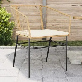 Garden armchairs with cushions 2 units synthetic brown rattan by , Garden chairs - Ref: Foro24-369101, Price: 107,93 €, Disco...