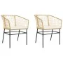Gartensofas mit Kissen 2 Stück Kunststoff-Rattan braun von , Gartenstühle - Ref: Foro24-369101, Preis: 90,96 €, Rabatt: %