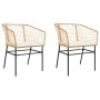 Gartensofas mit Kissen 2 Stück Kunststoff-Rattan braun von , Gartenstühle - Ref: Foro24-369101, Preis: 92,21 €, Rabatt: %