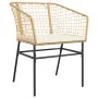 Garden armchairs with cushions 2 units synthetic brown rattan by , Garden chairs - Ref: Foro24-369101, Price: 90,96 €, Discou...