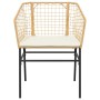Sillones de jardín con cojines 2 uds ratán sintético marrón de , Sillas de jardín - Ref: Foro24-369101, Precio: 87,16 €, Desc...
