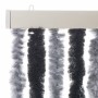 Fliegengitter-Vorhang aus grauem und schwarzem Chenille 56x200 cm. von , Moskitonetze für Fenster - Ref: Foro24-377326, Preis...