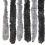 Fliegengitter-Vorhang aus grauem und schwarzem Chenille 56x200 cm. von , Moskitonetze für Fenster - Ref: Foro24-377326, Preis...