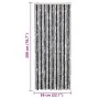 Cortina antimoscas chenilla gris y negro 56x200 cm de , Mosquiteras para ventanas - Ref: Foro24-377326, Precio: 45,65 €, Desc...