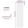 Chain door fly screen aluminum 56x186 cm by , Mosquito nets for windows - Ref: Foro24-4010006, Price: 47,92 €, Discount: %