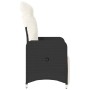 Reclining garden armchairs with 2 black synthetic rattan cushions by , Garden chairs - Ref: Foro24-365700, Price: 250,03 €, D...