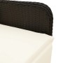 Reclining garden armchairs with 2 black synthetic rattan cushions by , Garden chairs - Ref: Foro24-365700, Price: 250,03 €, D...