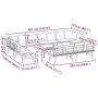 Gartenbankkissen 9-teilig, Stahl mit schwarzer Pulverbeschichtung. von , Gartensets - Ref: Foro24-3283736, Preis: 1,00 €, Rab...