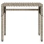 Sun loungers with canopy and table 2 units light gray synthetic rattan by , Loungers - Ref: Foro24-3261574, Price: 403,03 €, ...