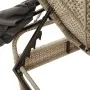Sun loungers with canopy and table 2 units light gray synthetic rattan by , Loungers - Ref: Foro24-3261574, Price: 403,03 €, ...
