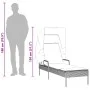 Sun loungers with canopy and table 2 units light gray synthetic rattan by , Loungers - Ref: Foro24-3261574, Price: 403,03 €, ...