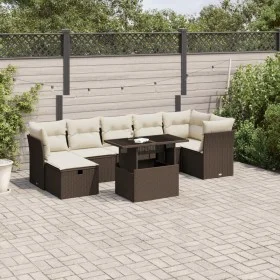 Garden set with 8 pieces of sofas and brown synthetic rattan cushions. by , Garden sets - Ref: Foro24-3274673, Price: 562,82 ...