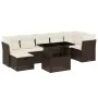 Garden set with 8 pieces of sofas and brown synthetic rattan cushions. by , Garden sets - Ref: Foro24-3274673, Price: 562,82 ...