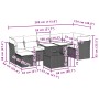 Garden set with 8 pieces of sofas and brown synthetic rattan cushions. by , Garden sets - Ref: Foro24-3274673, Price: 552,87 ...