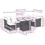 Garden set with 8 pieces of sofas and brown synthetic rattan cushions. by , Garden sets - Ref: Foro24-3274673, Price: 562,82 ...