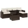 Set of 6 garden sofas and brown synthetic rattan cushions by , Garden sets - Ref: Foro24-3274813, Price: 421,93 €, Discount: %
