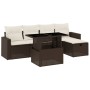 Set sofás de jardín 6 piezas y cojines ratán sintético marrón de , Conjuntos de jardín - Ref: Foro24-3274813, Precio: 400,58 ...