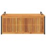 Massive Gartenkissenbox aus massiver Akazie und Stahl 110x45x42/53 cm von , Aufbewahrungsboxen für den Außenbereich - Ref: Fo...