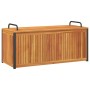 Massive Gartenkissenbox aus massiver Akazie und Stahl 110x45x42/53 cm von , Aufbewahrungsboxen für den Außenbereich - Ref: Fo...