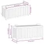 Massive Gartenkissenbox aus massiver Akazie und Stahl 110x45x42/53 cm von , Aufbewahrungsboxen für den Außenbereich - Ref: Fo...