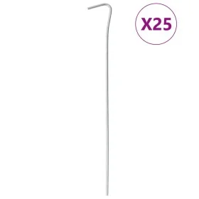 Zelte 25 Stück verzinkter Stahlstifte 23 cm Ø6 mm von , Zeltzubehör - Ref: Foro24-4009329, Preis: 11,23 €, Rabatt: %